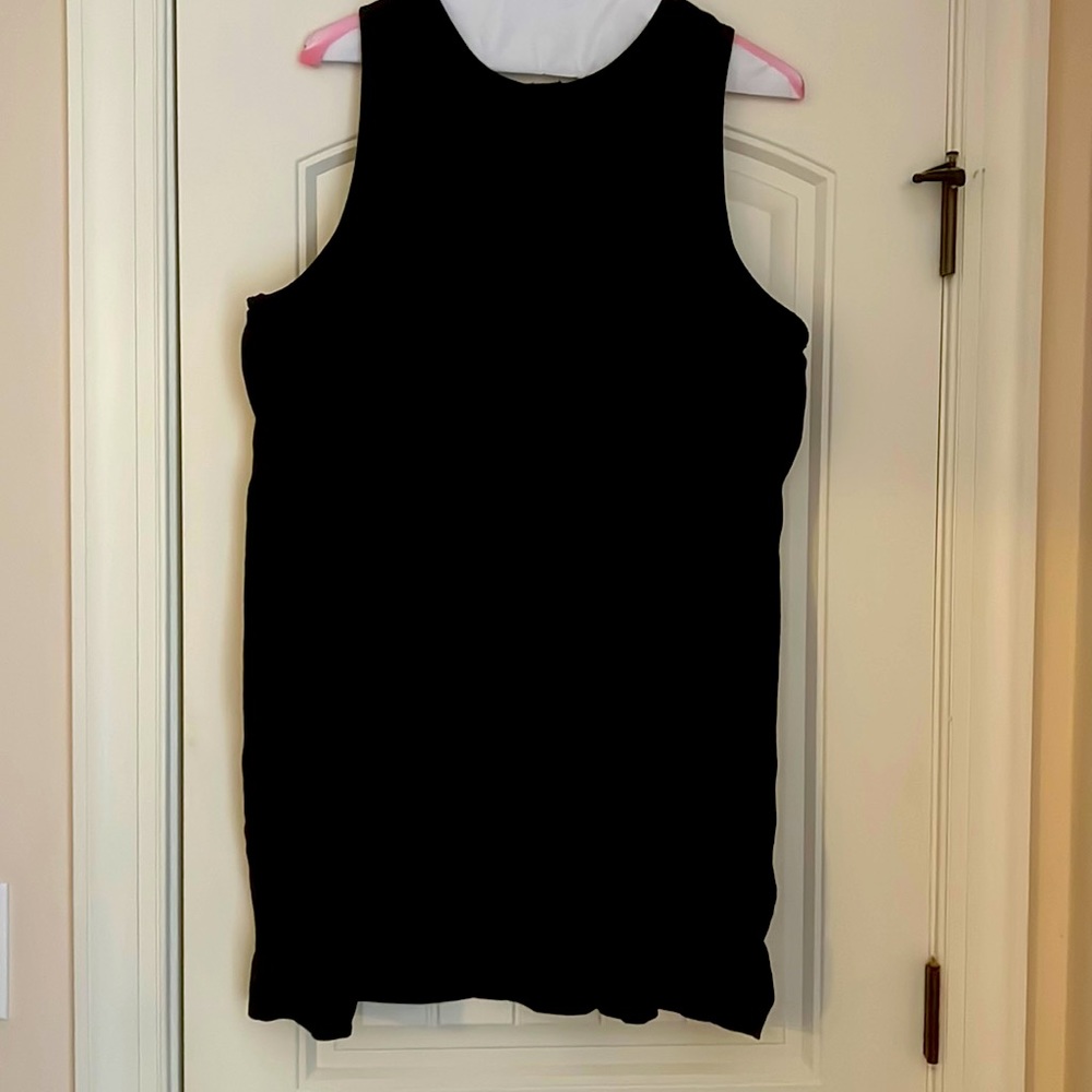 Black J. Crew Sleeveless Black Dress